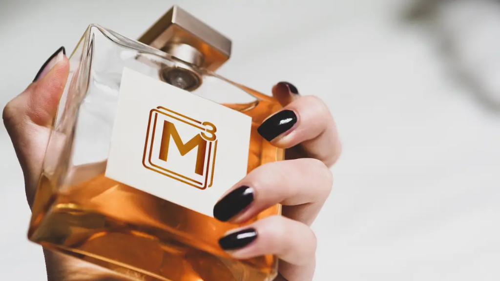 M3 Lifestyle luxury perfume bottle display